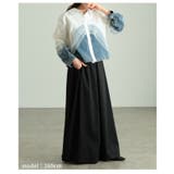 重ねて魅せるチュールレイヤードデニムドッキングシャツ レディース トップス | Sawa a la mode | 詳細画像13