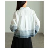 重ねて魅せるチュールレイヤードデニムドッキングシャツ レディース トップス | Sawa a la mode | 詳細画像14