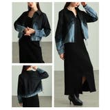 重ねて魅せるチュールレイヤードデニムドッキングシャツ レディース トップス | Sawa a la mode | 詳細画像17