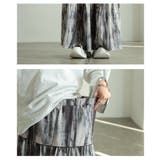 大人の余裕をまとうニュアンス柄ティアードスカート レディース スカート | Sawa a la mode | 詳細画像5 