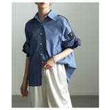 モード感度漂う異素材ドッキングストライプ柄シャツ レディース ファッション | Sawa a la mode | 詳細画像14