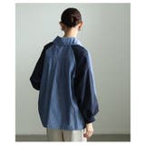 モード感度漂う異素材ドッキングストライプ柄シャツ レディース ファッション | Sawa a la mode | 詳細画像16