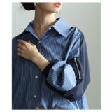 モード感度漂う異素材ドッキングストライプ柄シャツ レディース ファッション | Sawa a la mode | 詳細画像17