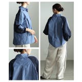 モード感度漂う異素材ドッキングストライプ柄シャツ レディース ファッション | Sawa a la mode | 詳細画像19