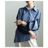 モード感度漂う異素材ドッキングストライプ柄シャツ レディース ファッション | Sawa a la mode | 詳細画像20