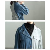 流れるラインに惹かれる異素材MIXドロストシャツワンピース レディース ファッシ… | Sawa a la mode | 詳細画像5
