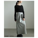 お洒落好き必見！一体スリーブ腰巻風カットリブナロースカート レディース ファッシ… | Sawa a la mode | 詳細画像10 