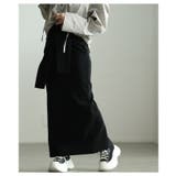 お洒落好き必見！一体スリーブ腰巻風カットリブナロースカート レディース ファッシ… | Sawa a la mode | 詳細画像14 