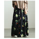 足下華やぐトロピカルフルーツ柄ギャザーフレアスカート レディース ファッション | Sawa a la mode | 詳細画像16