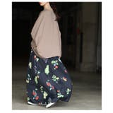 足下華やぐトロピカルフルーツ柄ギャザーフレアスカート レディース ファッション | Sawa a la mode | 詳細画像19