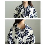 大胆柄で魅せるアフリカン柄キーネックチュニック レディース トップス | Sawa a la mode | 詳細画像5