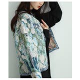 フラワージャガードデニムジャケット レディース ファッション | Sawa a la mode | 詳細画像18