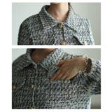 一瞬で格上げするパフスリーブツイードジャケット レディース ファッション | Sawa a la mode | 詳細画像5
