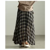 一枚で洒落るタータンチェックフレアスカート レディース スカート | Sawa a la mode | 詳細画像14 