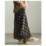 一枚で洒落るタータンチェックフレアスカート レディース スカート | Sawa a la mode | 詳細画像15 