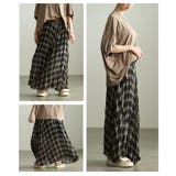 一枚で洒落るタータンチェックフレアスカート レディース スカート | Sawa a la mode | 詳細画像17 