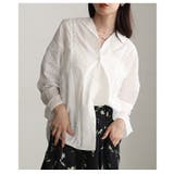 綺麗めに纏まるパンチングレースオープンカラーシャツ レディース ファッション | Sawa a la mode | 詳細画像14 