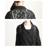 高見え感度抜群な花柄クロシェレーステーラードジャケット レディース ファッション | Sawa a la mode | 詳細画像5 