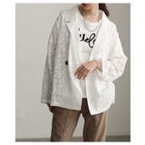 高見え感度抜群な花柄クロシェレーステーラードジャケット レディース ファッション | Sawa a la mode | 詳細画像20 