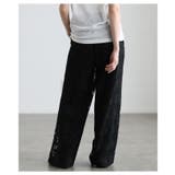 足下華やぐクロシェレースイージーワイドパンツ レディース ファッション | Sawa a la mode | 詳細画像12 