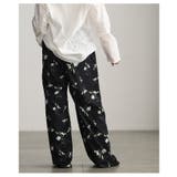 大人に馴染む華やかな花柄プリントタックワイドパンツ レディース ファッション | Sawa a la mode | 詳細画像10 