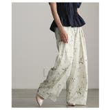 大人に馴染む華やかな花柄プリントタックワイドパンツ レディース ファッション | Sawa a la mode | 詳細画像14 