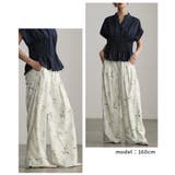大人に馴染む華やかな花柄プリントタックワイドパンツ レディース ファッション | Sawa a la mode | 詳細画像15 