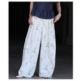 大人に馴染む華やかな花柄プリントタックワイドパンツ レディース ファッション | Sawa a la mode | 詳細画像16 