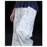大人に馴染む華やかな花柄プリントタックワイドパンツ レディース ファッション | Sawa a la mode | 詳細画像18 