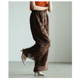 シアーで魅せるフロッキードットシアーワイドパンツ レディース パンツ | Sawa a la mode | 詳細画像16