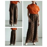 シアーで魅せるフロッキードットシアーワイドパンツ レディース パンツ | Sawa a la mode | 詳細画像17