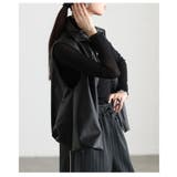 洗練シルエットで映えるフェイクレザーバルーンベスト レディース アウター | Sawa a la mode | 詳細画像16