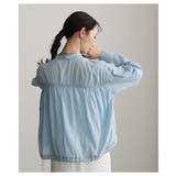 軽やかな風を纏うシアーデニムギャザー裾ドロストシャツ レディース ファッション | Sawa a la mode | 詳細画像17 