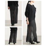 透け感で魅せるシアードットロングスカート レディース スカート | Sawa a la mode | 詳細画像17 