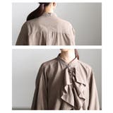 大人の特別感纏うラッフルフリルボリューム袖ブラウス レディース ファッション | Sawa a la mode | 詳細画像5 