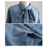 こなれるラフ感漂うボウタイ付きダンガリーロングシャツ レディース ファッション | Sawa a la mode | 詳細画像23 