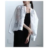 羽織るだけで華やぐフラワーレースシアーブルゾン レディース アウター | Sawa a la mode | 詳細画像2 