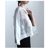 羽織るだけで華やぐフラワーレースシアーブルゾン レディース アウター | Sawa a la mode | 詳細画像8 