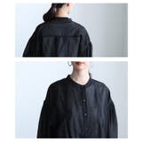 軽やかさで魅せるシアータックバンドカラーシャツ レディース トップス | Sawa a la mode | 詳細画像5 