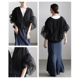 重ねて華やぐドット柄チュールレイヤードブルゾン レディース ファッション | Sawa a la mode | 詳細画像19 