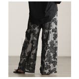 ラクして映えるフラワージャガードイージーワイドパンツ レディース ボトムス | Sawa a la mode | 詳細画像8 