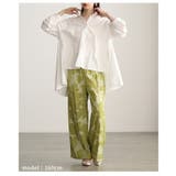 ラクして映えるフラワージャガードイージーワイドパンツ レディース ボトムス | Sawa a la mode | 詳細画像13 