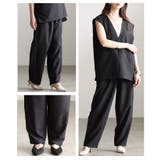 シーンを選ばないタックバレルワイドパンツ レディース ファッション | Sawa a la mode | 詳細画像17 