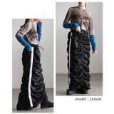 スポーティーに決まるラインセンターギャザースカート レディース スカート | Sawa a la mode | 詳細画像10 