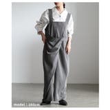 流れるドレープで魅せるフロントドレープサロペットパンツ レディース オールインワ… | Sawa a la mode | 詳細画像7 