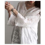 ナチュラルに華やぐ草花刺繍コットンシアーブラウス レディース ファッション | Sawa a la mode | 詳細画像7
