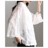 ナチュラルに華やぐ草花刺繍コットンシアーブラウス レディース ファッション | Sawa a la mode | 詳細画像11