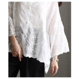 ナチュラルに華やぐ草花刺繍コットンシアーブラウス レディース ファッション | Sawa a la mode | 詳細画像12