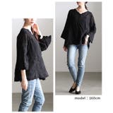 ナチュラルに華やぐ草花刺繍コットンシアーブラウス レディース ファッション | Sawa a la mode | 詳細画像15