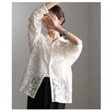 レイヤードを彩る大人の花柄総レース開襟シャツ レディース ファッション | Sawa a la mode | 詳細画像18